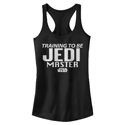 Juniors Womens Star Wars Training to Be a Jedi Master Racerback Tank Top