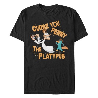 Men's Phineas and Ferb Dr. Doofenshmirtz Curse You Perry the Platypus T-Shirt
