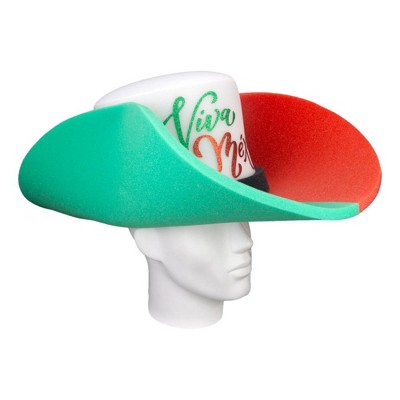Foam Party Hats Viva Mexico Giant Cowboy Hat