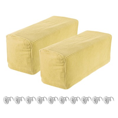 Unique Bargains Breathable Soft Wrinkle Resistant Polyester Armrest Covers