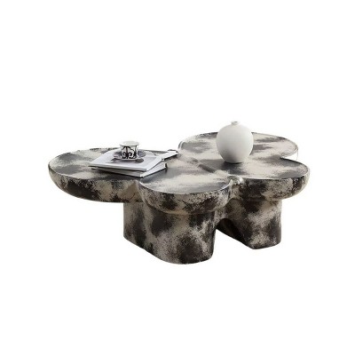 Modern Butterfly Coffee Table, Fiberglass Accent Table with Sculptural Design for Living Room - Koiai