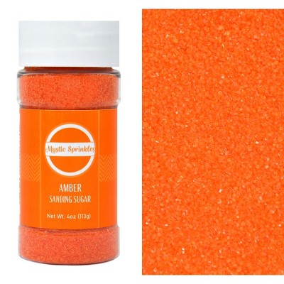 Mystic Sprinkles Amber - Orange Sanding Sugar 4oz