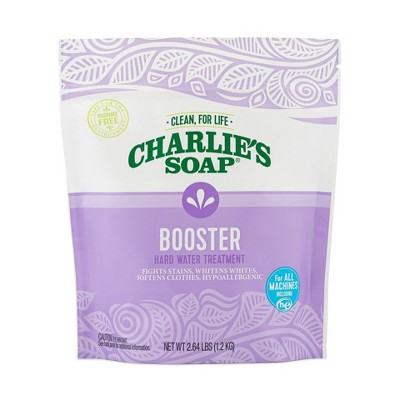 Charlie's Soap Unscented Booster & Hard Water Treatment Powder Detergent Boosters - 2.64lbs