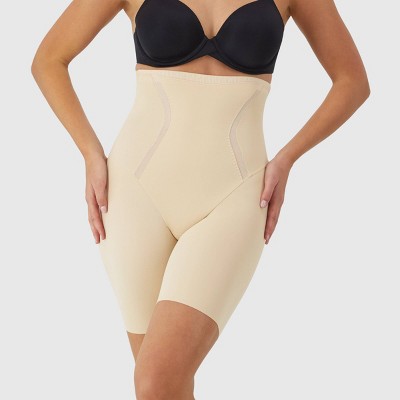 Maidenform Women's Shapewear High Waist Firm Thigh Slimmer Shaping Shorts SE5001
