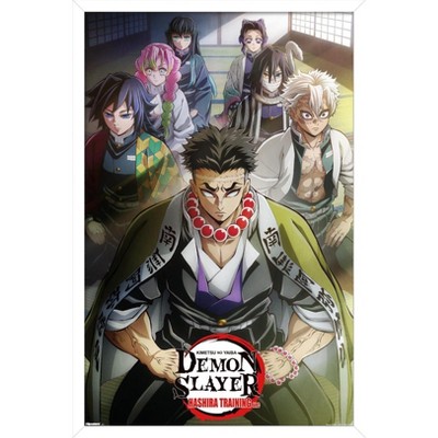 Trends International Demon Slayer: Hashira Training - Key Art 1 Framed Wall Poster Prints