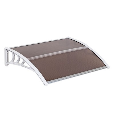 Karl Home | Winado 39 in. W x 5 in. D Plastic Brown Cover Retractable Door / Window Awning