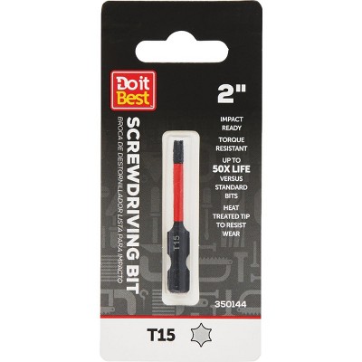 Do it Best  2 In. T15 Torx Impact Ready Screwdriver Bit QJDIB-SC-026