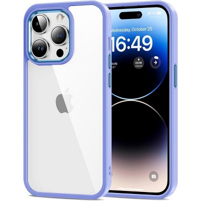Entronix Case Compatible with iPhone 14 Pro Max - [Clear Back] Impact Chrome Frame
