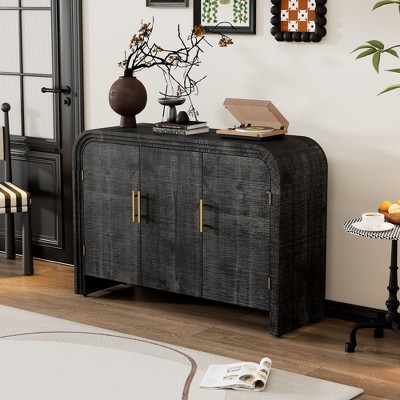 NicBex Modern Console Table with Drawers,Entryway Table with Rounded Silhouette,Foyer Tables for Entryway,Hallway,Living Room