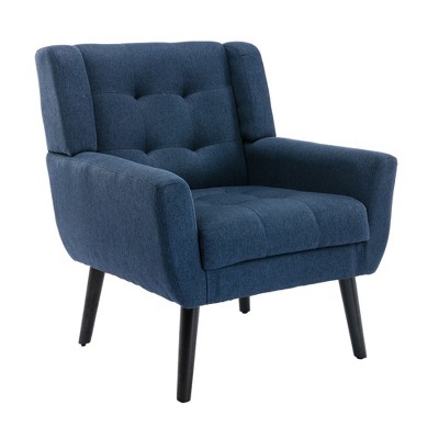 NicBex Accent Chair Modern Soft Upholstered Armchair,Single Sofa Chair with Metal Legs for Bedroom,Living Room