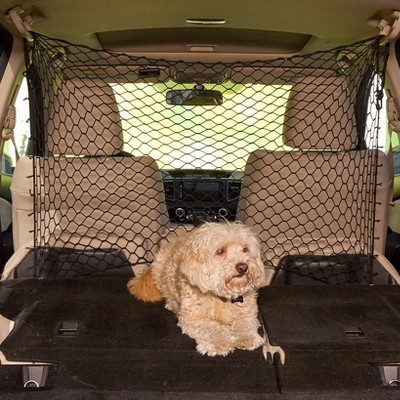 The Lakeside Collection Trunk Cargo Net Versatile Lightweight Pet Barrier Car Organization