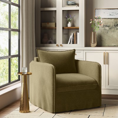Berea Slouchy Lounge Chair with French Seams - Threshold™