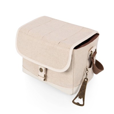 Legacy Beer Caddy Cooler Tote with Opener Beige