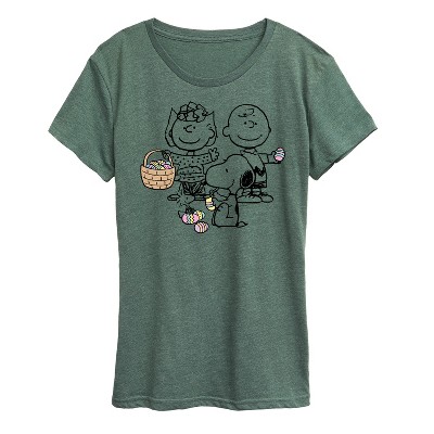 Women's - Peanuts - Group Easter Short Sleeve Graphic T-Shirt