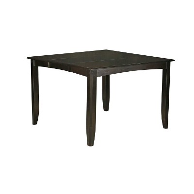 HomeStock Gathering Counter Height Dining Square Table Cappuccino