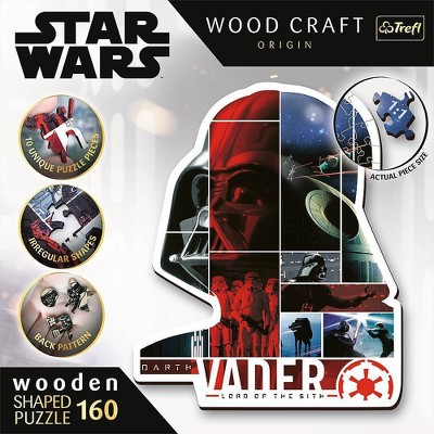 Trefl Star Wars Darth Vader Wooden Shaped 160pc Puzzle: Fine Motor Skill & Creative Thinking Development