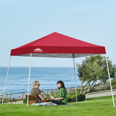 EAGLE PEAK Slant Leg Pop-up Canopy Tent Easy One Person Setup Instant Outdoor Beach Canopy Folding Portable Sports Shelter