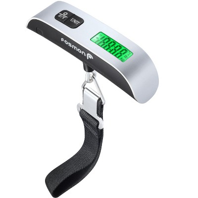 Fosmon Digital Luggage Scale Travel with 110lb Capacity, Temperature Sensor, Portable Luggage Weight Scale for Travel, Suitcase
