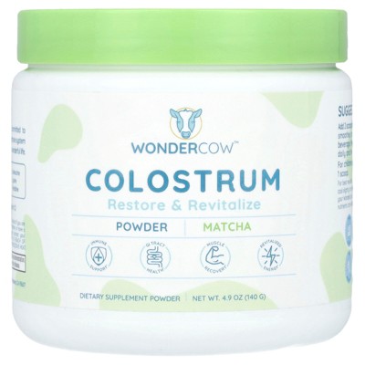 Wondercow Colostrum Powder, Matcha, 4.9 oz (140 g)