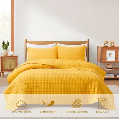 Peace Nest Premium Microfiber Ultra Soft Reversible Quilted Coverlet Set
