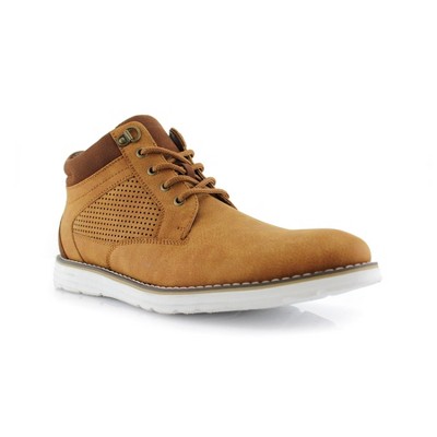 Polar Fox Mens Sanders MPX506058 Mid-Top Perforated Casual Sneaker Boots