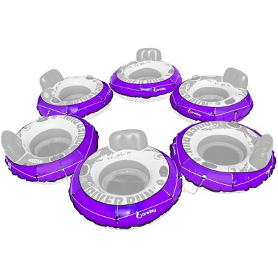 Bradley 6 Pack Heavy Duty River Tube Cover Only; Made in USA; Compatible with Intex River Run 53" Tubes