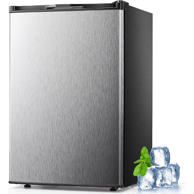 R.W.FLAME Upright Freezer 3.0 Cu.ft, Compact Mini Freezer with Reversible Single Door, Temperature Control, Removable Shelves for Dorms Home Office