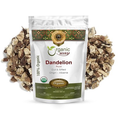 Organic Way Dandelion Root Cut & Sifted 4 Oz