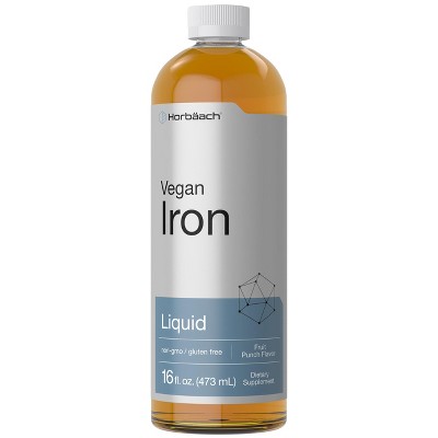Horbäach Iron Supplement Liquid | 16 Fl Oz
