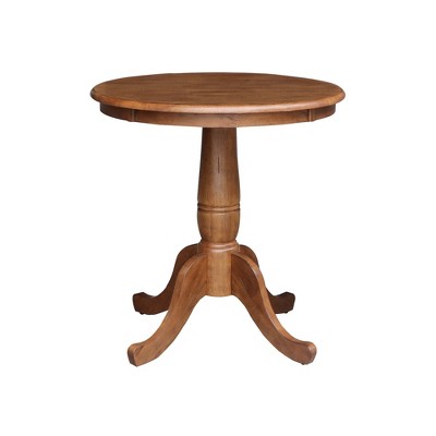 International Concepts Morgan 30" Round Top Pedestal Dining Table
