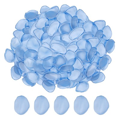Unique Bargains Silk Decoration Artificial Hydrangea Flower Petals 200 Pcs Blue