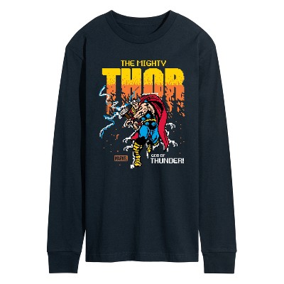 Men's - Marvel - Thor Pixelated Long Sleeve Graphic T-Shirt
