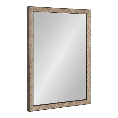 Soniva Rectangle Wall Mirror Gold - Kate & Laurel All Things Decor