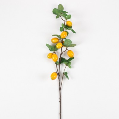 Saro Lifestyle Let there Be Lemons Branch (Set of 4 pcs)