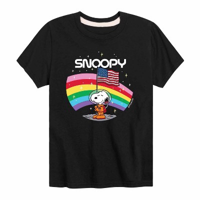 Boys' - Peanuts - Space Traveler Snoopy Short Sleeve Graphic T-Shirt