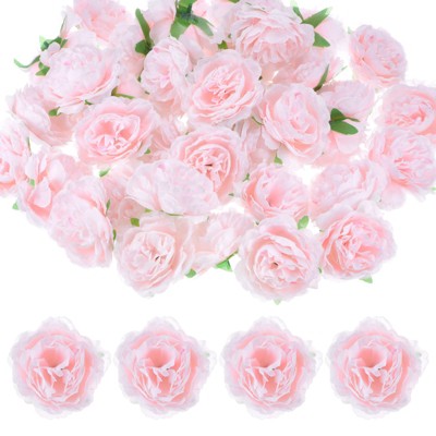Unique Bargains Silk Artificial Peony Flower Heads Decorations