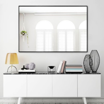 Metal Frame Rectangle Mirror Bathroom Vanity Mirror Large Wall Mirror