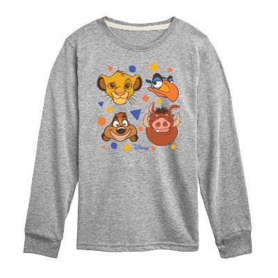 Boys' - Disney - Simba, Pumbaa, Timon, & Zazu Long Sleeve Graphic T-Shirt