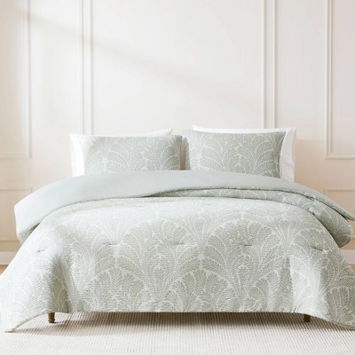Lush Décor Willow Garden Restorative Gauze Jacquard Comforter Green