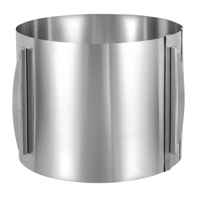 Unique Bargains Adjustable Stainless Steel Nonstick Retractable Round Cake Ring