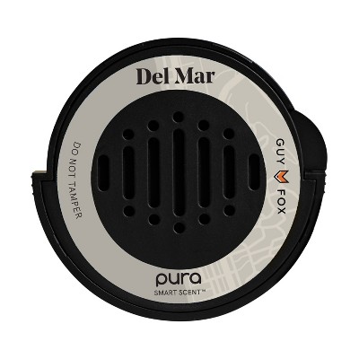 Pura Guy Fox Del Mar Car Fragrance Refill: Fresh Sea Air & Orange Blossom Scent, No Harsh Chemicals