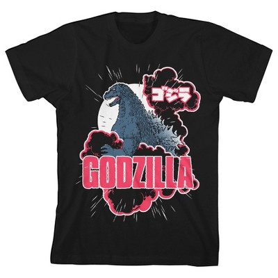 Classic Godzilla Youth Black Graphic Tee