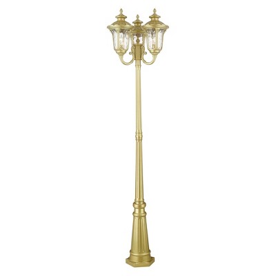 Livex Lighting Oxford 3 - Light Post Light in  Soft Gold