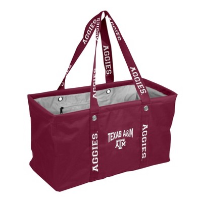 NCAA Texas A&M Aggies Strap Handbag: Sports Pattern Tote, Polyester, Double Handle