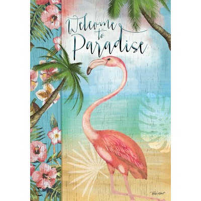 Briarwood Lane Summer Garden Flag 18x12.5 For Outdoor Welcome To Paradise Garden Flag Flag For Summer Garden Flag Flags For Outside