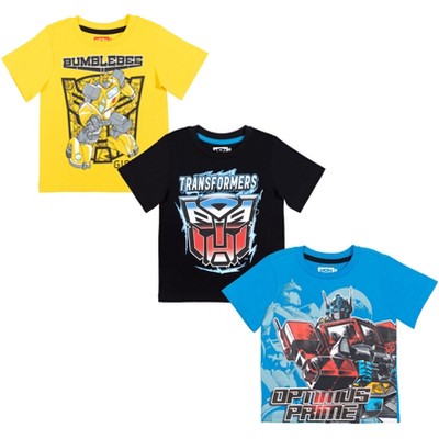 Transformers 3 Pack T-Shirts Little Kid to Big Kid