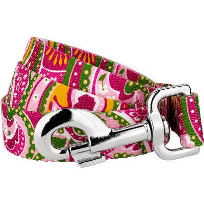 Country Brook Petz® 1 Inch Pink Paisley Leash - 6 feet