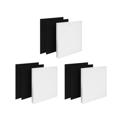 Nispira True HEPA Filter Replacement Set Compatible with Coway Airmega 200M Air Purifier AP-1518, Mighty Air AP-1512HH, 3 Sets