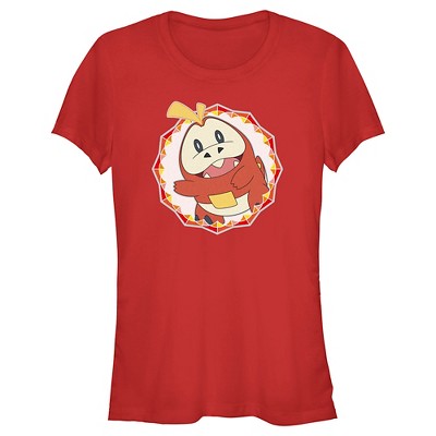 Juniors Womens Pokemon Fuecoco Circle T-Shirt