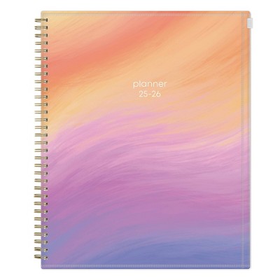 Blue Sky 8.5"x11" 2025-2026 Weekly/Monthly Zip Pouch Wirebound Planner Savannie Sunset